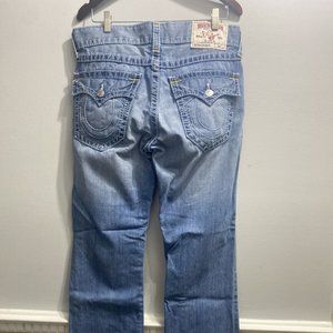 True Religion World Tour Straight Flap Pocket Jeans sz 32